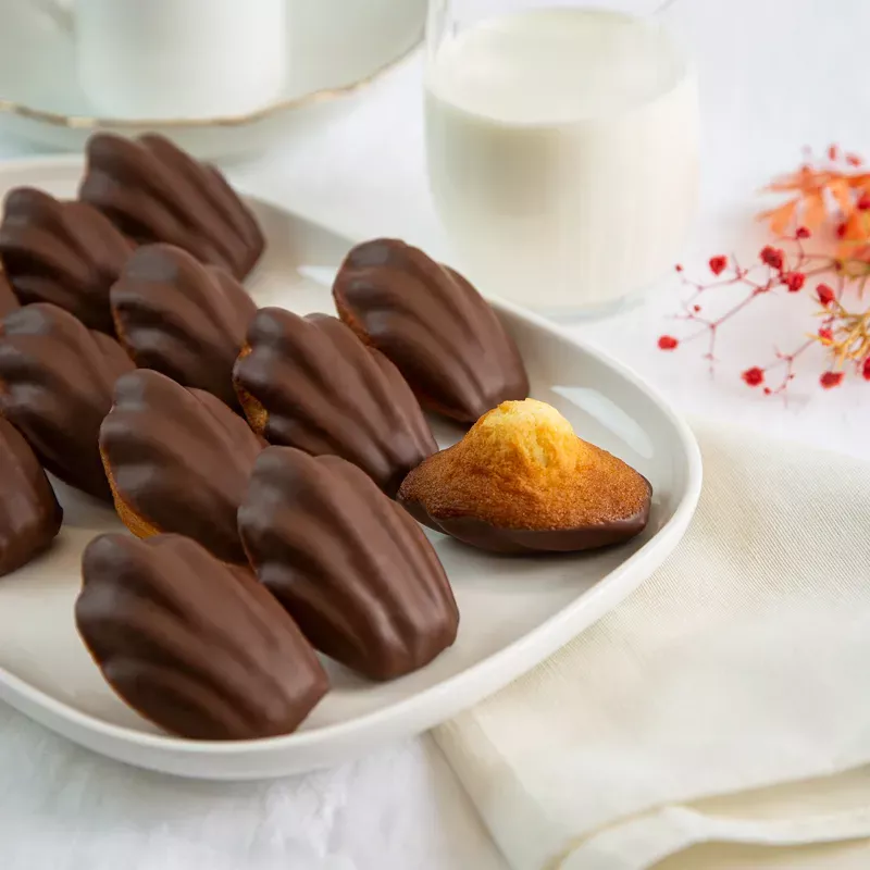 Madeleines chocolat lait